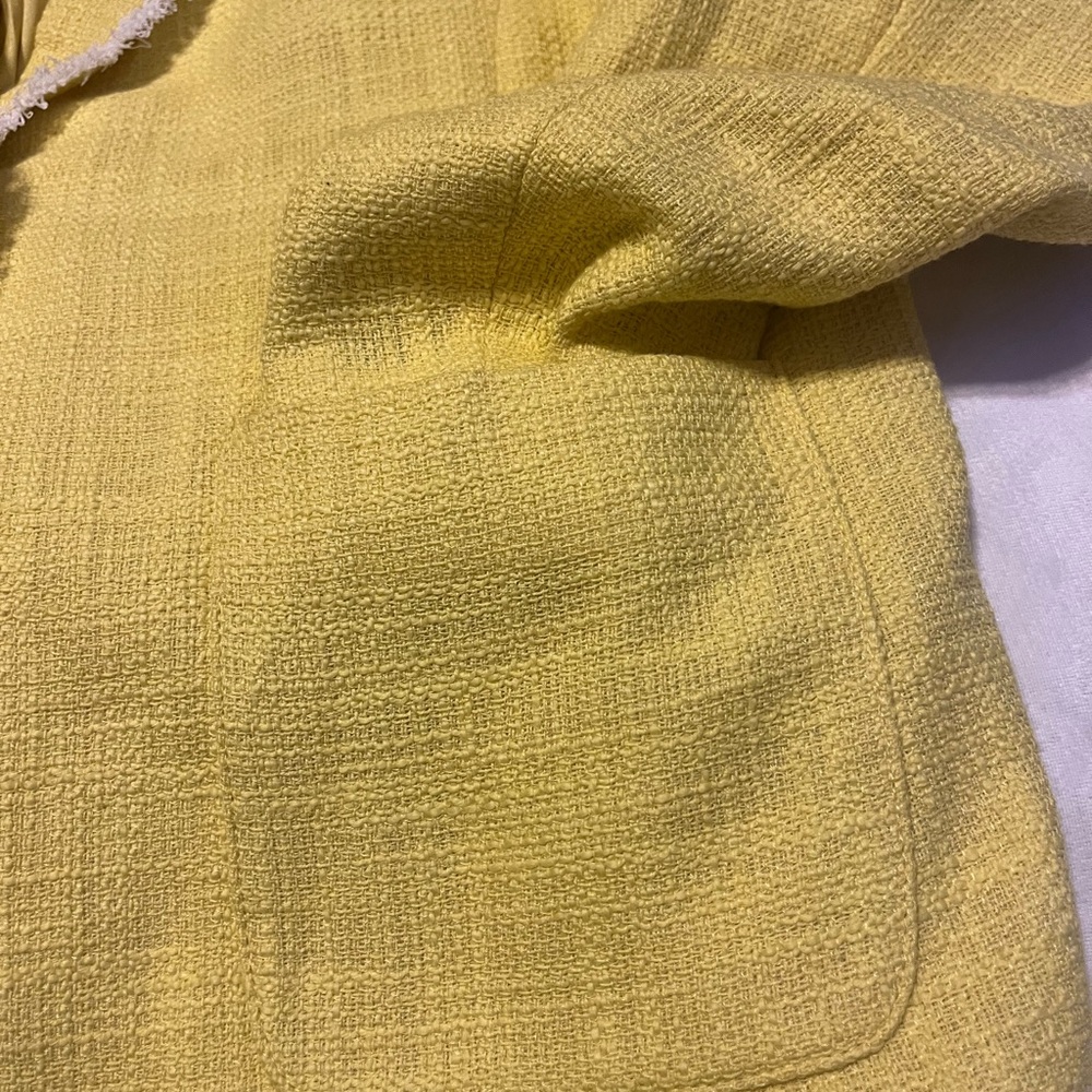 Susan Graver Yellow Blazer with Metallic Accents - Picture 5 of 6